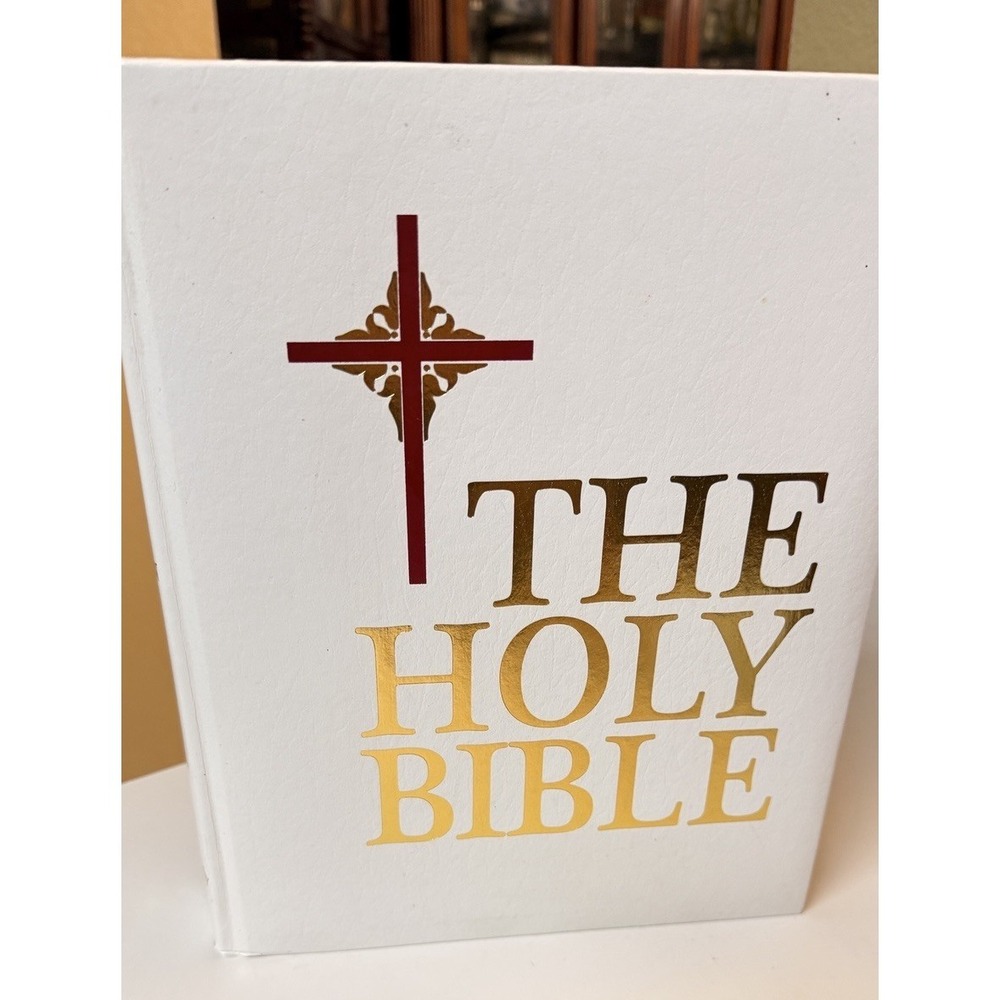 New American Bible Catholic Family Edition White Hardcover Vintage NAB